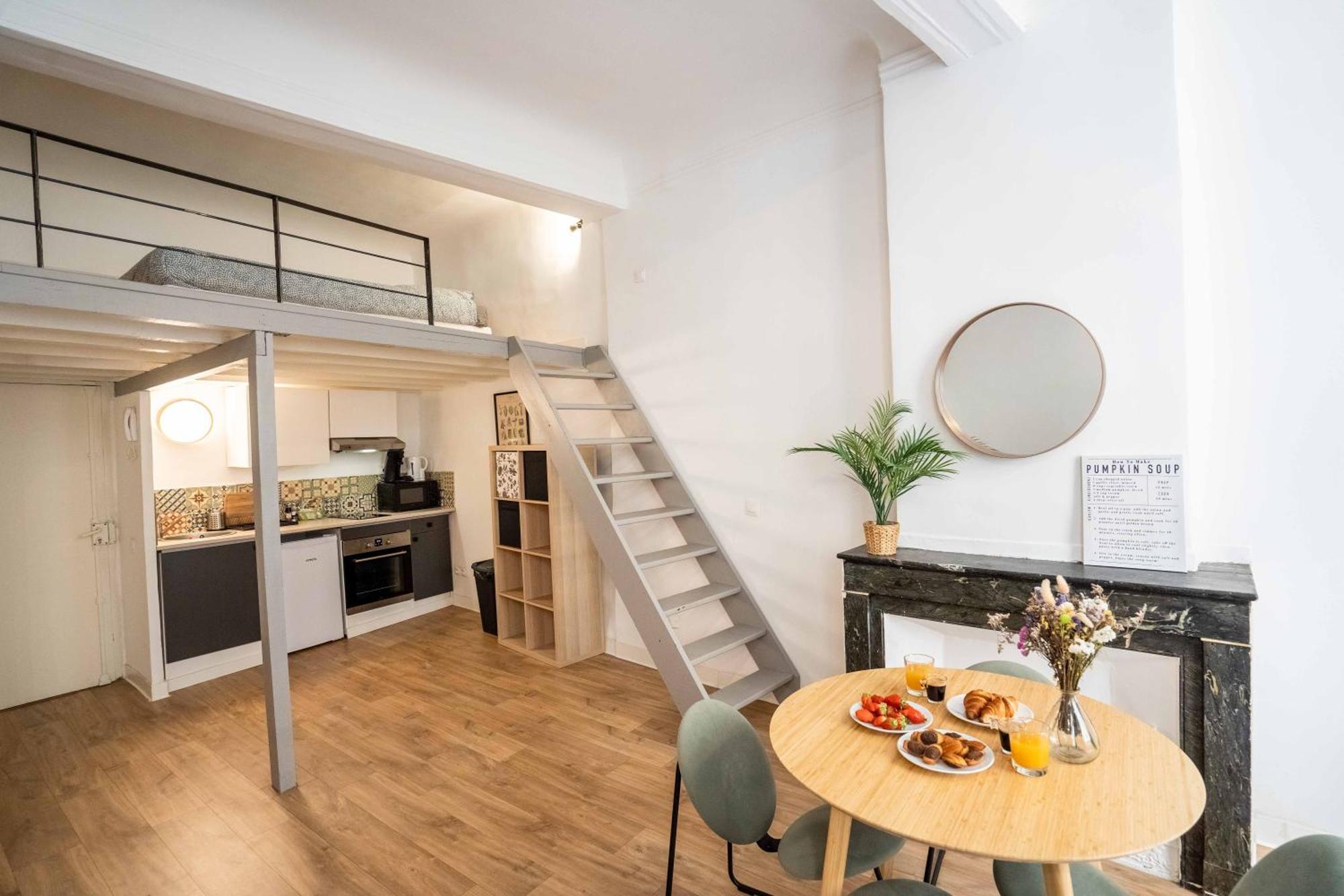 Studio Mezzanine Aumone Vieille Aix-en-Provence Bagian luar foto